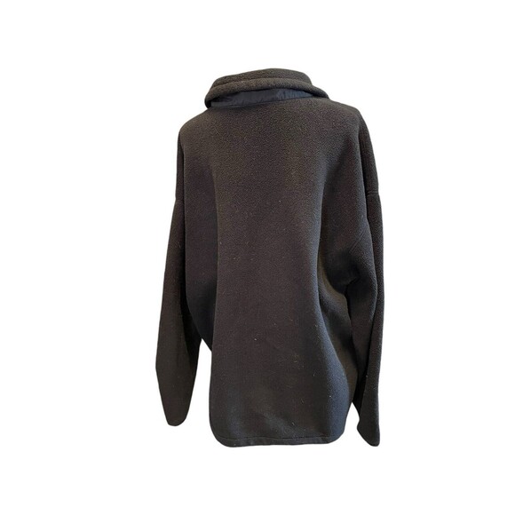 Columbia Mens Sz XL Pullover Fleece jacket 1/2 Zip Black a28 - Picture 3 of 8